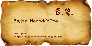Bajza Menodóra névjegykártya